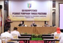 Uji Kompetensi Pimpinan Tinggi Pratama Provinsi Lampung, Gubernur Arinal Berharap ASN Pahami Program Kerja Gubernur