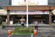 Awal Tahun 2021, 211 Personil Polresta Bandar Lampung Naik Pangkat