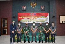 Danrem 043/Gatam Sambut Silaturahmi Pengurus HMI Provinsi Lampung