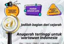 PWI Gelar Anugerah Jurnalistik Adinegoro Sambut Hari Pers Nasional 2021