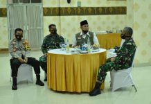 Danrem 043/Gatam Silaturahmi Dengan Forkopimda Kabupaten Pesawaran
