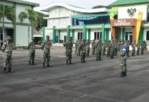 Korem 043/Gatam Laksanakan Latihan Perorangan (Latosar) TW I tahun 2021