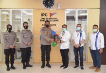Program 100 hari Kapolri, Kabid Humas Polda Lampung jalin kemitraan dengan Indonesia Port Corporation (IPC) PT Pelabuhan Indonesia Panjang