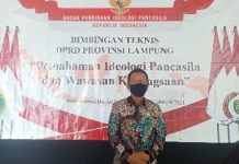 DPRD provinsi Lampung Gelar Bimtek Idelogi Pancasila