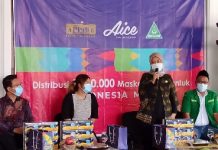 Pemprov Lampung Apresiasi Giat Donasi 5 Juta Masker GP Ansor, Aice Group & KSP