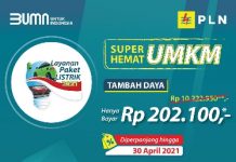 Paket Tambah Daya Super Hemat Diperpanjang untuk Pelanggan Rumah Tangga dan UMKM