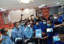 Datang Ke Kemenkumham, Anggota Partai Demokrat Lampung Pernyataan Sikap Tolak KLB