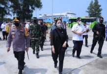Gubernur Lampung Sambut Kedatangan Ketua DPR RI, Kapolri, Dan Para Menteri