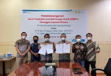 PLN dan Dua Perusahaan Air Minum Kemasan di Lampung Teken SPJBTL