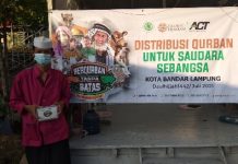 PT. Pertamina (Persero) Integrated Terminal Panjang Gandeng ACT Bandar Lampung Salurkan Daging Qurban