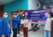 Sambut Hari Lahir Partai Demokrat, DPC Bandarlampung Bagikan Ribuan Paket Sembako