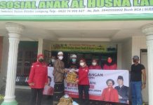 Sigap Bantu Rakyat, Srikandi-Srikandi DPD PDI Perjuangan Turun Berikan Bantuan
