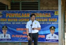 PLN Nyalakan Ratusan Rumah Warga Pekon Marang Kabupaten Pesisir Barat Lampung
