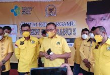 Bantu Percepatan Vaksinasi, DPD Partai Golkar Siapkan 1000 Dosis Vaksin