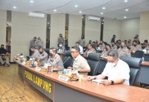 Kapolda Lampung Hadiri Rapat Percepatan Vaksinasi Covid-19
