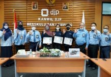 Kanwil DJP Benglam Gelar Wisuda Penutupan Relawan Pajak 2021