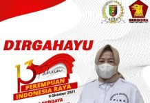 HUT Ke-13 Perempuan Indonesia Raya (PIRA) Bersinergi Dukung Program Partai Gerindra