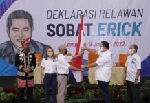 Relawan Sobat Erick se-Indonesia Deklarasi Dukung Erick Thohir Capres 2024