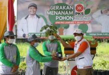 Ketua DPW PKS Lampung Instruksikan Anggota PKS Menanam Pohon
