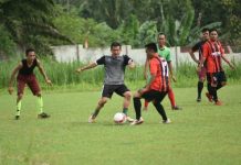 Perdana Siwo PWI Lampung Gelar Latihan Olahraga Sepakbola