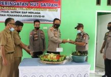 Kapolres Tulang Bawang Barat Pimpin Acara Syukuran HUT Satpam Ke-41