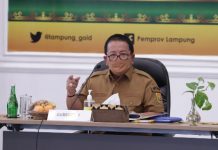 Gubernur Arinal Pimpin Rakor Penanggulangan Covid-19, Minta Kepala Daerah Aktifkan Posko Desa