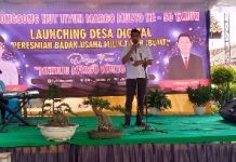 Fauzi Hasan Hadiri HUT Tiyuh Margomulyo ke-50 Serta Launching Desa Digital