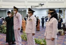Gubernur Lampung Lantik Pj Bupati Tiga Kabupaten Mesuji, Pringsewu, dan Tubaba