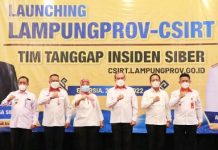 Kepala BSSN dan Wagub Launching Tim Tanggap Insiden Keamanan Komputer LampungProv-CSIRT
