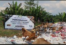Bea Cukai Bandar Lampung Musnakan 16 Juta Rokok Ilegal