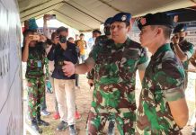 Danlanud BNY Dampingi Waaster Panglima TNI Tutup Serbuan Teritoria