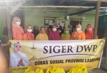 DWP Dinsos Lampung Kembali Salurkan Bantuan Melalui SIGER