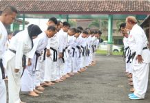 Pemerataan Lemkari Lampung Adakan Gashuku dan Ujian Kyu