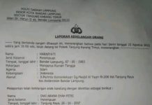Satu Warga Perintis Kemerdekaan Hilang