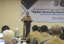 Kadis Kominfotik Provinsi Lampung Buka Acara Pelatihan Teknis Cyber Security Exercise Technical