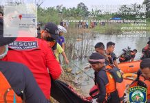 2 Warga Natar Tenggelam di Embung Desa Pemanggilan, Korban Ditemukan Tim SAR Gabungan Dalam Keadaan Meninggal Dunia