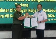 PTPN VII Perkuat Kerjasama Pengamanan Dalam Upaya Optimalisasi Aset Perusahaan dengan Kodam II/SWJ
