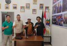 Kunjungi Kantor IWO, Ketua PWI Tubaba Bahas Program Bersama