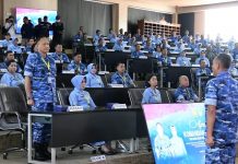 Danlanud BNY Ikuti Apel Komandan Satuan TNI AU 2022