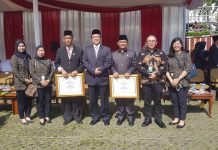 Pemkab Lambar Terima Penghargaan Paritrana Award Tingkat Lampung