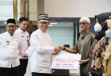 Pengurus Korpri Lampung Serahkan Bantuan Tali Asih ke ASN Purna Bakti