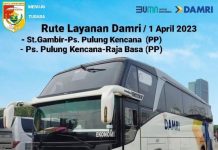 Bus Damri Rute Tubaba-Gambir Resmi Beroperasi