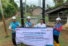 Realisasi PNM Jelang Hari Raya, PLN Berhasil Terangi Pekon Tirom dan Way Asahan