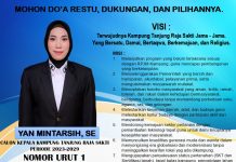 Dukung dan Pilih Yan Mintarsih untuk Wujudkan Kampung Damai, Bertaqwa, Berkemajuan dan Religius