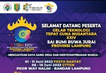 Teknologi Tepat Guna Nusantara XXIV 2023, Provinsi Lampung Jadi Tuan Rumah Event Nasional