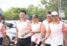 Pemkab Tubaba Gelar Senam dan Jalan Sehat Peringati HUT ke-78 RI