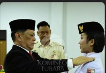 Pj Bupati Firsada Kukuhkan Paskibraka Tingkat Kabupaten