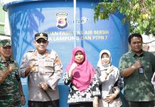 PTPN VII—Polda Lampung Serahkan Fasilitas Air Bersih