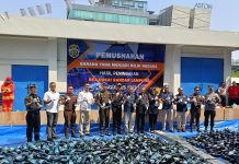 Bea Cukai Bandar Lampung dan DJBC Sumbagbar Musnahkan Ribuan Barang Ilegal