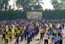 Acara Senam Bersama di Lingkungan Pemerintah Provinsi Lampung Dalam Rangka Hari Olahraga Nasional ke-40 Tahun 2023